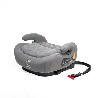 Afbeelding van Urban Kanga Wombat Stoelverhoger Auto Kinderen Isofix 125 150 cm Gruppe 3 (Grijs Gewatteerd)