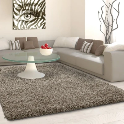 Afbeelding van Hoogpolig Vloerkleed Antalya Taupe 120 x 170 cm