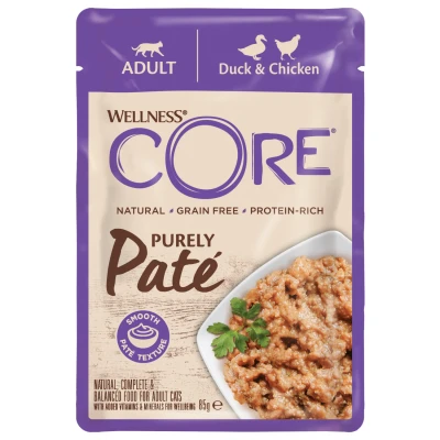 Afbeelding van Wellness Core Purely Pate Kattenvoer Eend Kip 85 g