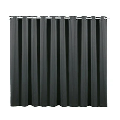 Afbeelding van JEMIDI Kant en klaar verduisterend gordijn met ringen 245cm x 300cm Ondoorzichtig afgewerkt