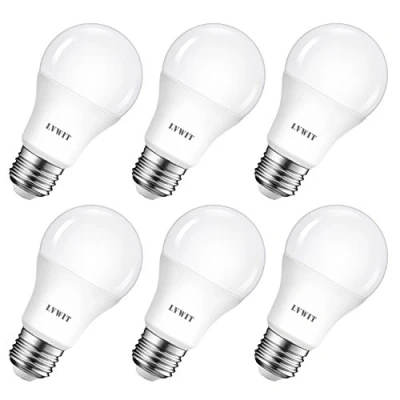Afbeelding van LVWIT LED BULB E27 8W, 60W GLOW, 6500K KOUD WIT, 806LM, SET VAN 6, NIET DIMMABLE