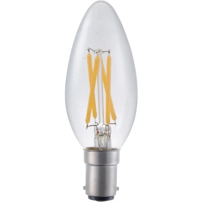 Afbeelding van SPL LED Filament Kaars (helder) 4W / DIMBAAR Fitting Ba15d