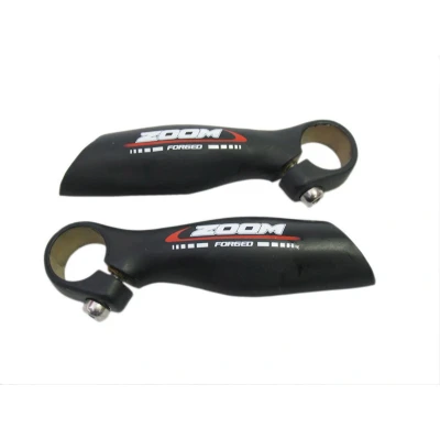 Afbeelding van Zoom Handvat bar end Anatomische vorm 1 set (2 ends) 22,2 mm doorsnede Aluminium 138 gr/paar Zwart