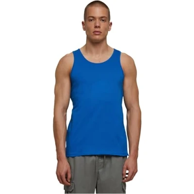 Afbeelding van Herentanktop &#039;Basic&#039; met ronde hals Cobalt Blue S