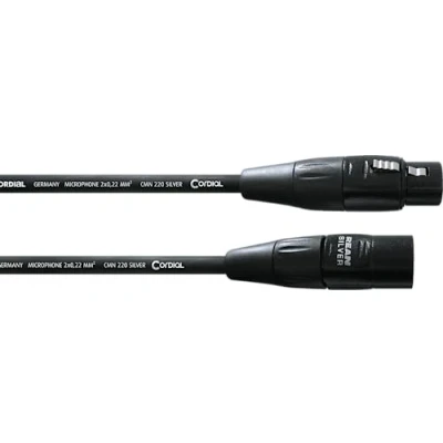 Afbeelding van CORDIAL kabel micro XLR 1,5m MICROPHONE Essentials symmetrisch Rean zilver