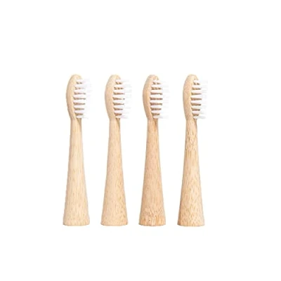 Afbeelding van A Good Bamboe opzetborstels Sensitive (verpakking van 4 stuks) voor Oral B wit
