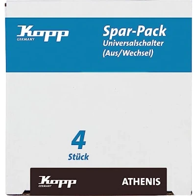 Afbeelding van Kopp Inbouw Wisselschakelaar Athenis Mat Wit 4st