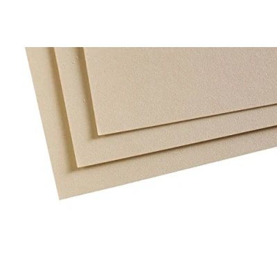 Afbeelding van Clairefontaine Ref 197019C Pastelmat Kaartvellen (Pack van 5 vellen) 360gsm kaart 24 x 32cm Zandkleur Speciaal samengesteld voor gebruik met Pastels