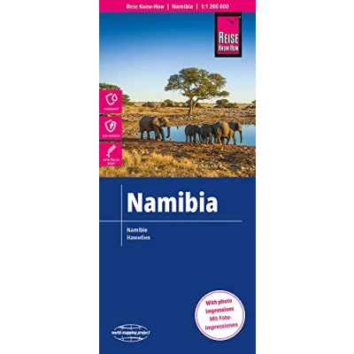 Afbeelding van Reise Know How Landkarte Namibia 1 : 1.200.000: reiß und wasserfest (world mapping project)