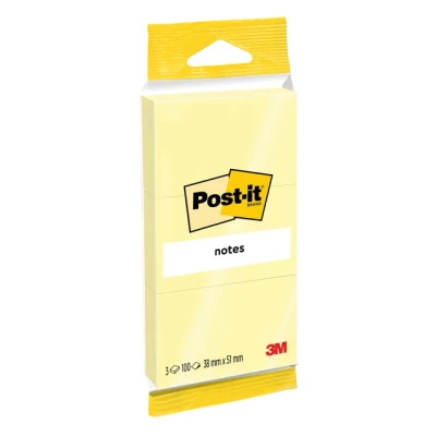 Afbeelding van Memoblok Post it Notes 6810 38x51mm geel