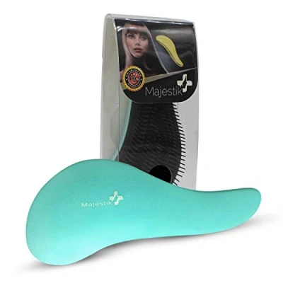 Afbeelding van Ontwarrende haarborstel voor klitvrij haar Beste Glide Thru Detangler Brush vrouwen, meisjes en kinderen nat, droog, fijn, afro, dik, golvend, krullend of dun in blauw