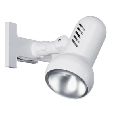 Afbeelding van EGLO Leeslamp met klem Manhattan, klemlamp voor bed en bureau, leeslampje van metaal kunststof in wit, bedlampje, klemspot E27 fitting