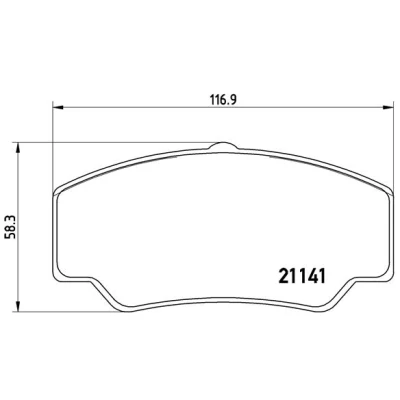 Afbeelding van Brembo Remblokset P 24 023