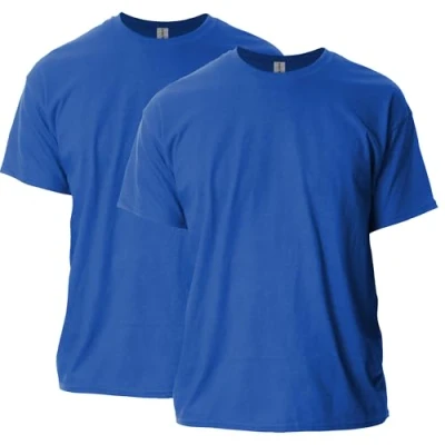 Afbeelding van GILDAN Men&#039;s G2000 Ultra Cotton Adult T Shirt, 2 Pack, Royal, 4X Large