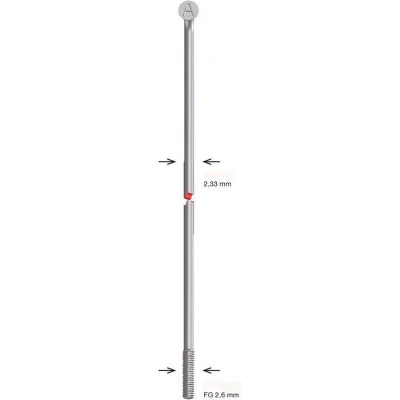 Afbeelding van Alpina Spaken 190 13 Raggi ø2.33mm FG 2,6 zink (144