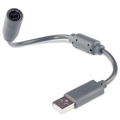 Afbeelding van baolongking USB Breakaway Kabel Koord voor Microsoft Xbox 360, PC Gamepad Controller Adapter (grijs)