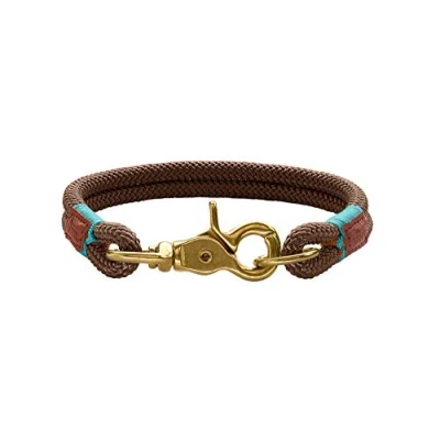 Afbeelding van HUNTER OSS hondenhalsband, maritiem, nautisch, S M, bruin
