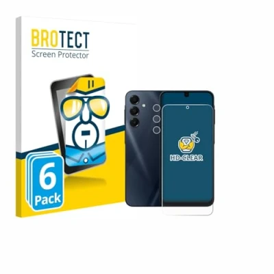 Afbeelding van BROTECT Screenprotector voor Samsung Galaxy A16 5G (Voor+Camera) Folie Beschermfolie transparant (6 Stuks)