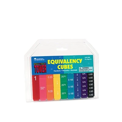 Afbeelding van Learning Resources (UK Direct Account) LER2509 Fraction Tower Equivalency Cubes, Set of 51