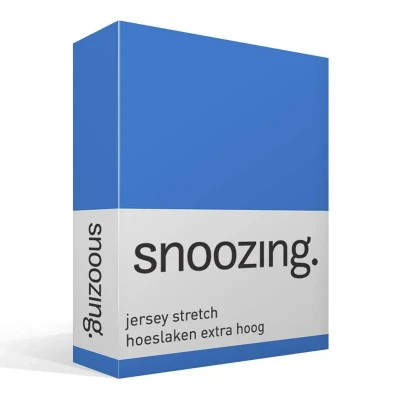 Afbeelding van Snoozing Jersey Stretch Hoeslaken Extra Hoog Eenpersoons 70/80x200/220 cm Meermin
