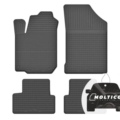 Afbeelding van Rubberen matten met rand auto vloermatten rubber automatten precies passend 4 delige set geschikt voor Opel Mokka X 2016 2019