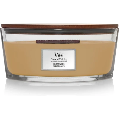 Afbeelding van WoodWick Heartwick Flame Ellipse Geurkaars Gilded Sands