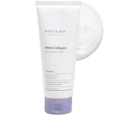 Afbeelding van Mary &amp; May White Collagen Cleansing Foam 150ml