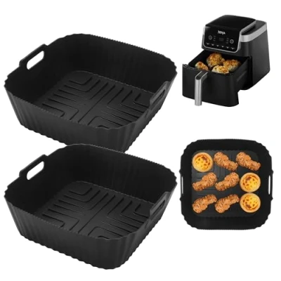 Afbeelding van 2 stuks Air Fryer accessoires voor Ninja Airfryer Max Pro 6,2L AF180EU Philips HD9270, luchtfriteuse AF181 4,7L AF140EU