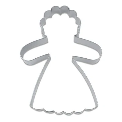 Afbeelding van Staedter Uitsteekvorm in vrouwenvorm van peperkoek, roestvrij staal, 9 cm