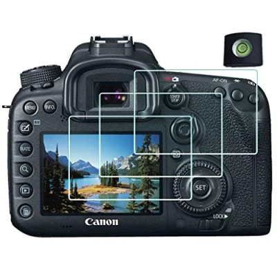 Afbeelding van Screen Protector voor Canon EOS 7D Mark II/6D II Cameramet Hot Shoe Cover, 0,3 mm 9H Hardheid [3+1 Pack]