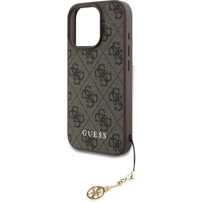 Afbeelding van GUESS iPhone 16 Pro Phone Case Brown Charm