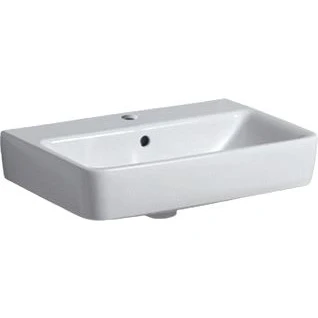 Afbeelding van Geberit Renova Compact meubelwastafel wit (55 x 37 cm) 1 kraangat, met