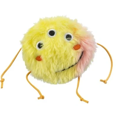 Afbeelding van Trixie Monster pluche met catnip oranje / geel
