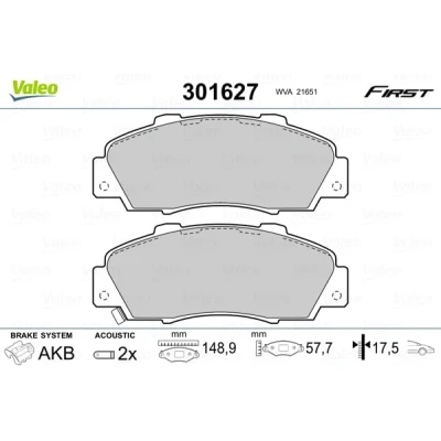 Afbeelding van Valeo Remblokset 301627
