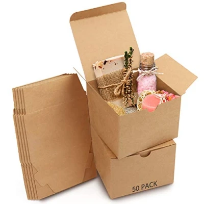 Afbeelding van Belle Vous Bruin Hobby Kado Dozen (50pak) Doos Maat 12 x 9cm Makkelijk in Elkaar te Zetten Presentaties Geschenk Presentjes Feestjes, Verjaardagen, Huwelijken, Vakanties