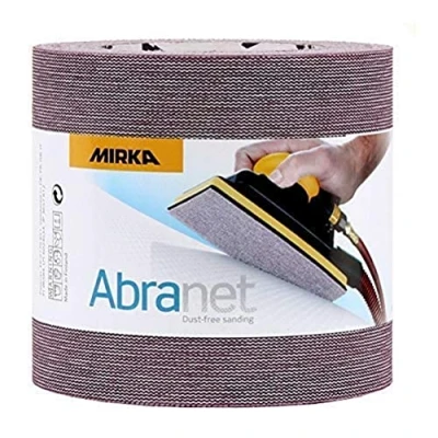 Afbeelding van Mirka Abranet netschuurrol 115 mm x 10 m klittenband / korrel P800 1 rol voor het schuren van hout, plamuur, lak, kunststof 545BY001813R