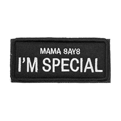 Afbeelding van OneTigris Moral patch Tactisch borduurwerk klittenband (Mama Says I&#039;m Special, Zwart)