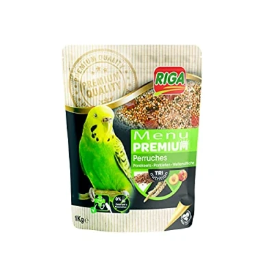 Afbeelding van Riga Premium menu voor Perkieten Mix van zaden, granen en plantaardige eiwitten Tri Nutrition concept Helpt bij een optimale darmwerking 1 kg