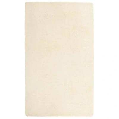 Afbeelding van vidaXL hoogpolig vloerkleed 60x100 cm polyester crèmekleurig