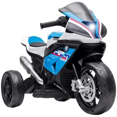 Afbeelding van HOMCOM elektrische motorfiets voor kinderen, kindermotor, 6V, elektrisch voertuig, driewieler, kindervoertuig met 3 muziekmodi, kinderen van 18 maanden en ouder, 82,5 x 42 54 cm
