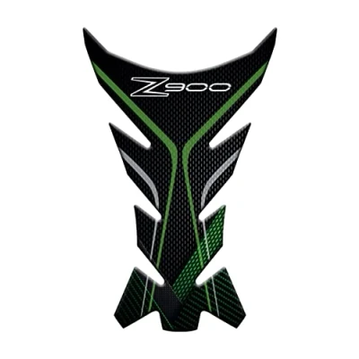 Afbeelding van Motorcycle Tankpad van hars, zelfklevend, 3D effect, compatibel met Kawasaki Z900 (donkergroen)
