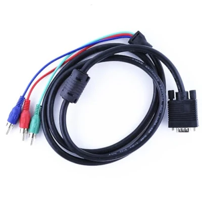 Afbeelding van VGA naar 3 RCA RGB kabel, stereo audio, video, 1,5 m