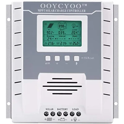 Afbeelding van OOYCYOO 40A Solar Charge Controller MPPT 12V 24V DC 100V Automatische Identificatie, 99% laadefficiëntie voor lithium / GEL Flooded batterij