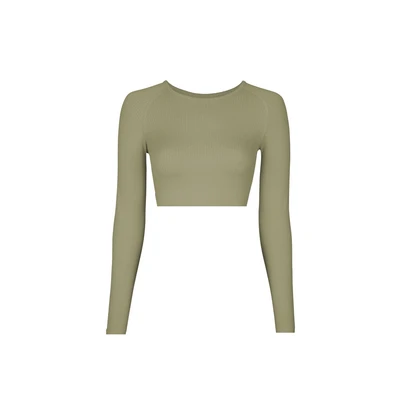 Afbeelding van Snocks Langarm Longsleeve, Dames, Maat: XS, Pastellgrün