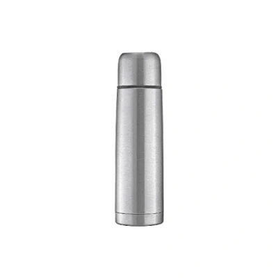 Afbeelding van reer Roestvrij stalen isolatiefles PURE, 450 ml ? klein, handig, ideaal voor de baby, met geïntegreerde beker, zilver, (1 stuk)