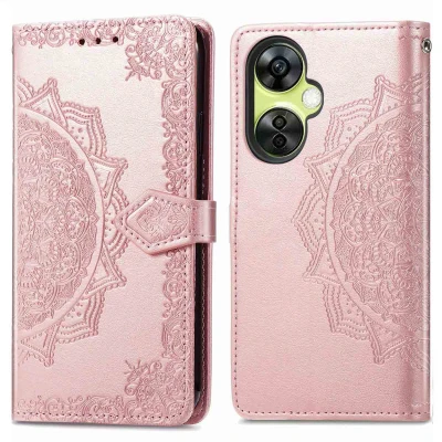 Afbeelding van OnePlus Nord CE 3 Lite Hoesje Kunstleder iMoshion Bookcase Rosé goud Telefoonhoesje
