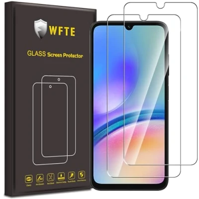 Afbeelding van WFTE [2 stuks gehard glas voor Samsung Galaxy A12/Honor 70 Lite, 0,26 mm displaybeschermfolie met 99% hoge transparantie, anti vingerafdrukbescherming hardheid 9H