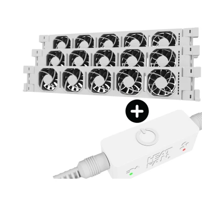 Afbeelding van Heatfan 5 Pro Radiator Ventilator met Smart Controller 3 Stuks Universele Maat Convector Ve…