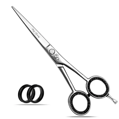 Afbeelding van Wishbeauty kappersschaar voor professionele kappers, roestvrij staal, mannen, vrouwen, kinderen en volwassenen (Japans, 15 cm)