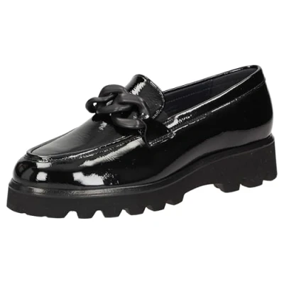 Afbeelding van Sioux Instappers, Dames, Maat: 39.5, Schwarz Leer
